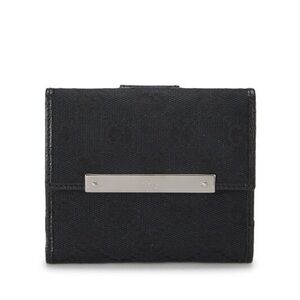 Gucci Black Canvas/leather Wallet🖤